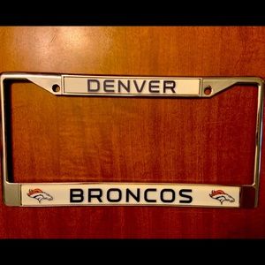 Denver Bronco License Plate Holder